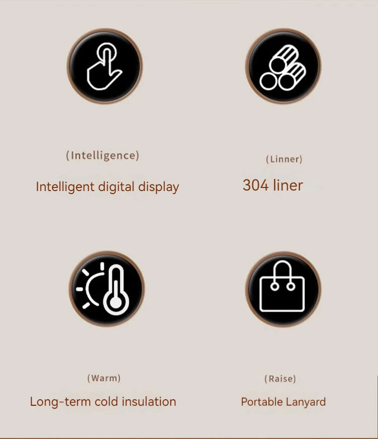 450ML LED Temperature Display Thermal Mug