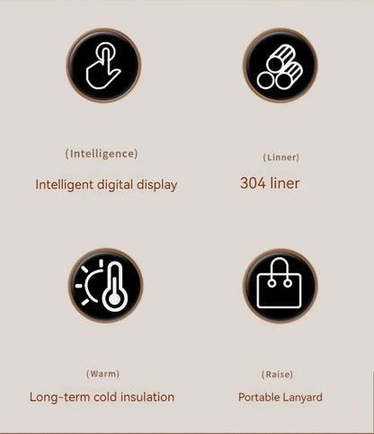 450ML LED Temperature Display Thermal Mug