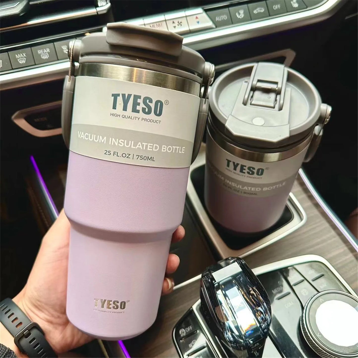 Tyeso Large Capacity Stainless Steel Thermos Bottle