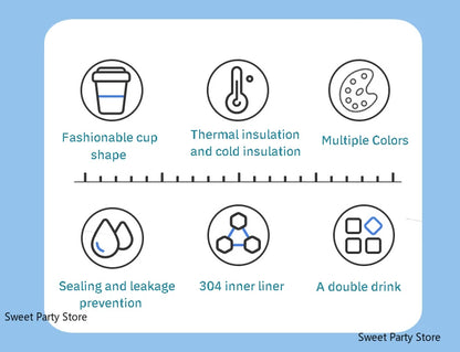 Tyeso Large Capacity Stainless Steel Thermos Bottle