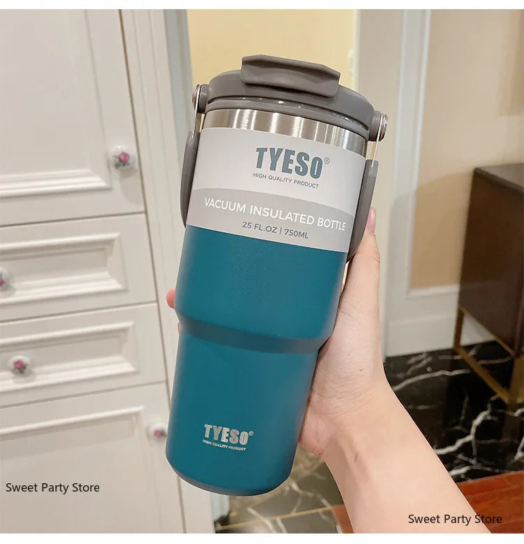 Tyeso Large Capacity Stainless Steel Thermos Bottle