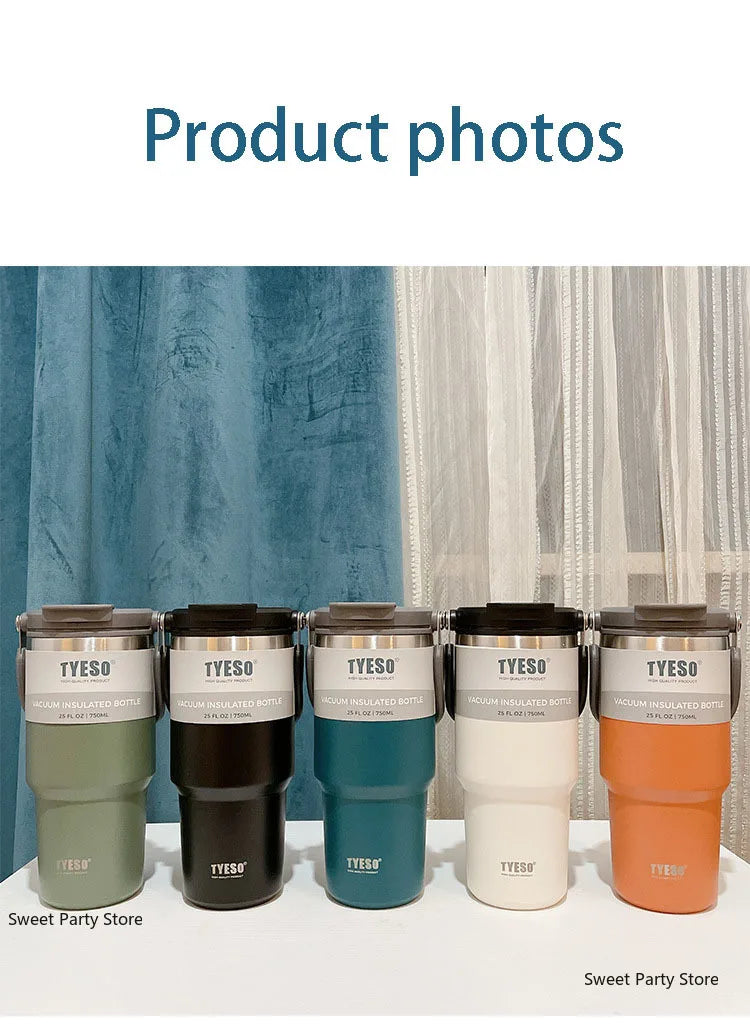 Tyeso Large Capacity Stainless Steel Thermos Bottle