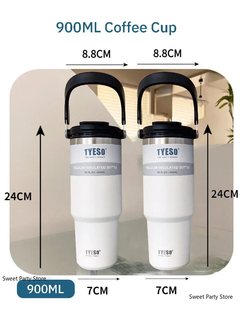 Tyeso Large Capacity Stainless Steel Thermos Bottle