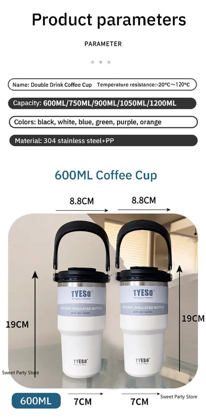 Tyeso Large Capacity Stainless Steel Thermos Bottle